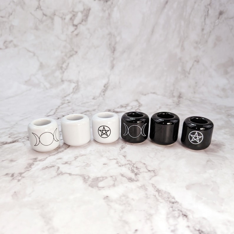 Ceramic spell candle holders