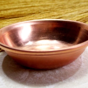 Mini Copper Altar Offering Bowl, Small Altar Bowl, Copper Smudge Pot, Altar Dish, Smudging Bowl, Small Ritual Bowl, Ritual Dish, 2&quot; #11267