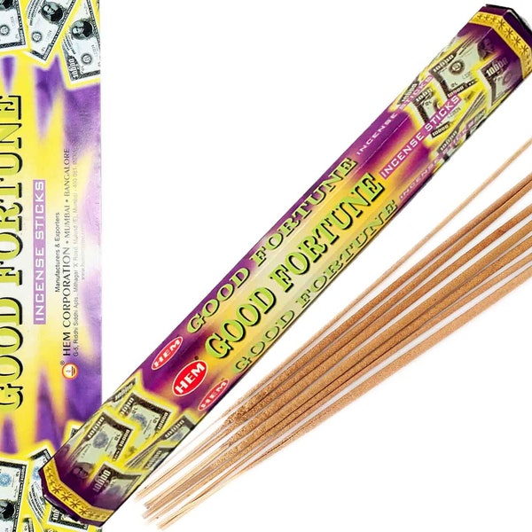 Good Fortune incense sticks by HEM, 20 incense sticks #11517