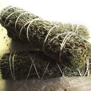 Blue sage smudge stick, approx. 4&quot; long #20086