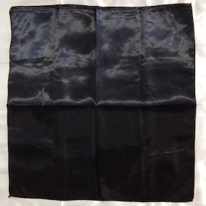 Altar cloth, tarot cloth, black satin, 20" x 20" (approx. size), #11232