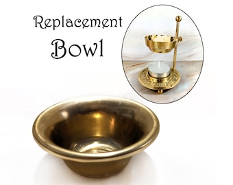 Replacement bowl for brass resin and loose incense burner, oil warmer and wax melt #20235b