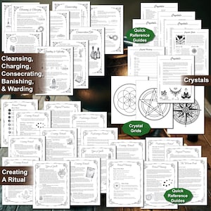Printable Complete Book of Shadows Bundled Set for Baby Witches and ...