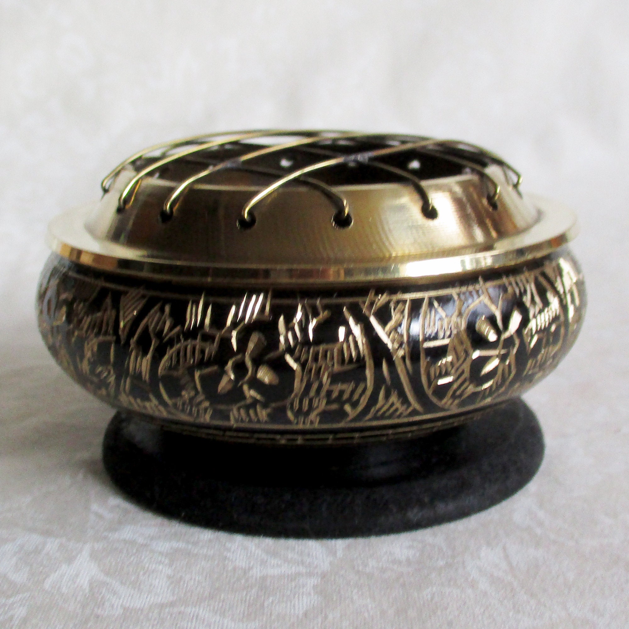 Incense Burner for Charcoal Resin and Cone 3 Diameter Etsy