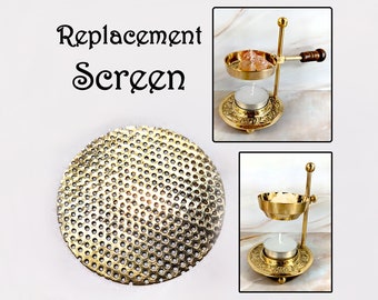 Replacement screen for brass resin and loose incense burner, oil warmer and wax melt