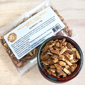 Palo Santo Wood Chips – 1 oz Holy Wood for Cleansing, Rituals, Meditation, Spiritual Cleansing & Clearing Negative Energy #20746