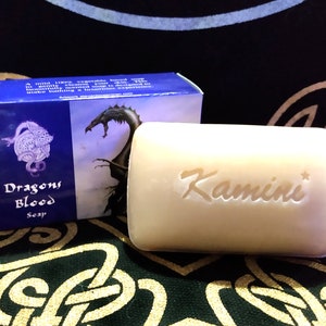 Dragon’s Blood Soap Bar for Ritual Bath – Bath Spell Soap for Protection, Power, Banishing, Spiritual Cleansing, #20370