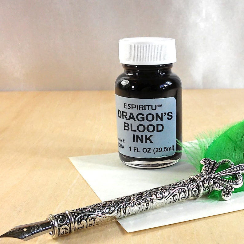 Spell ink, a ritual ink used by Pagans, Wiccans, and witches