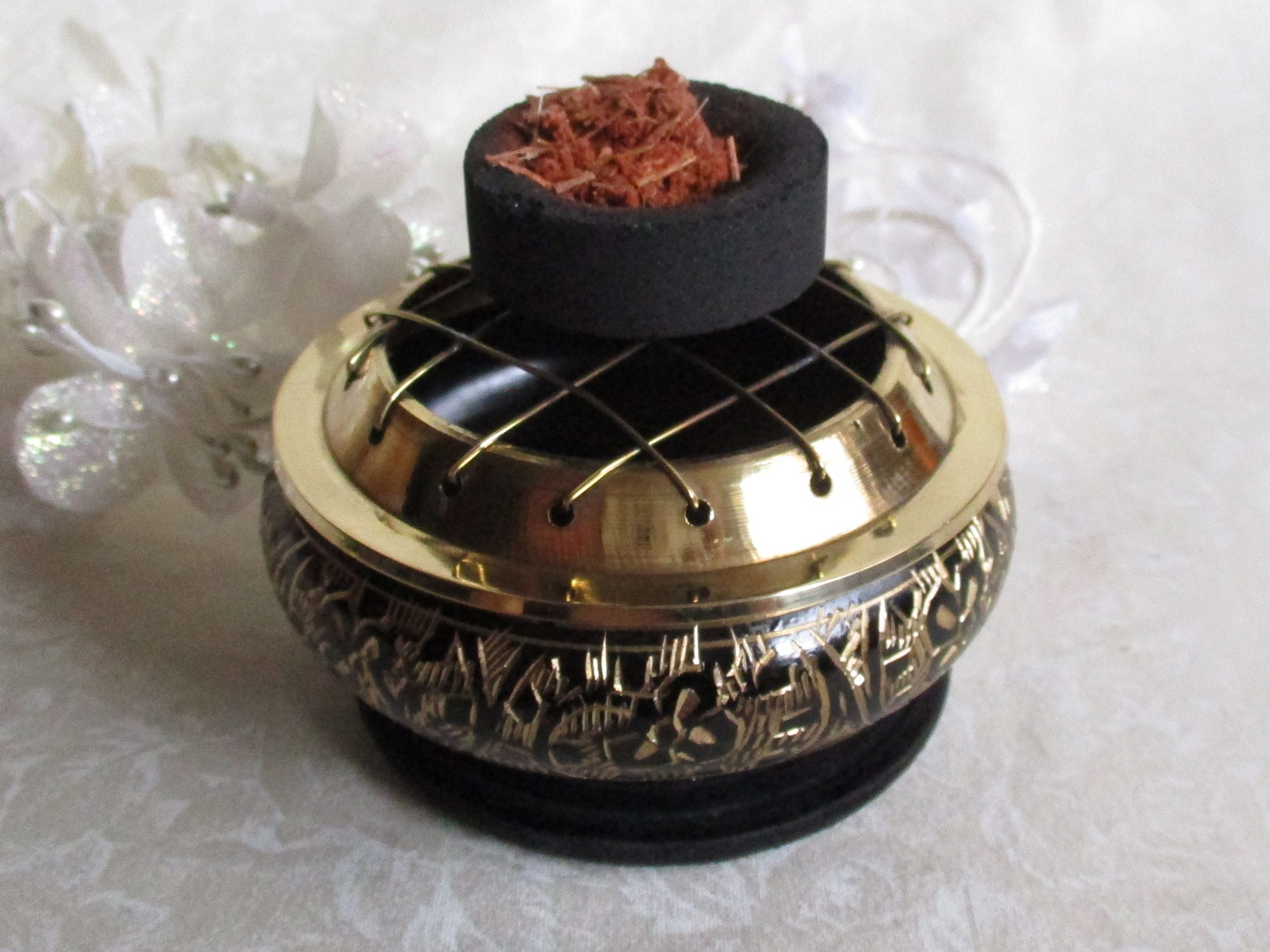 Incense Burner for Charcoal Resin and Cone 3 Diameter Etsy