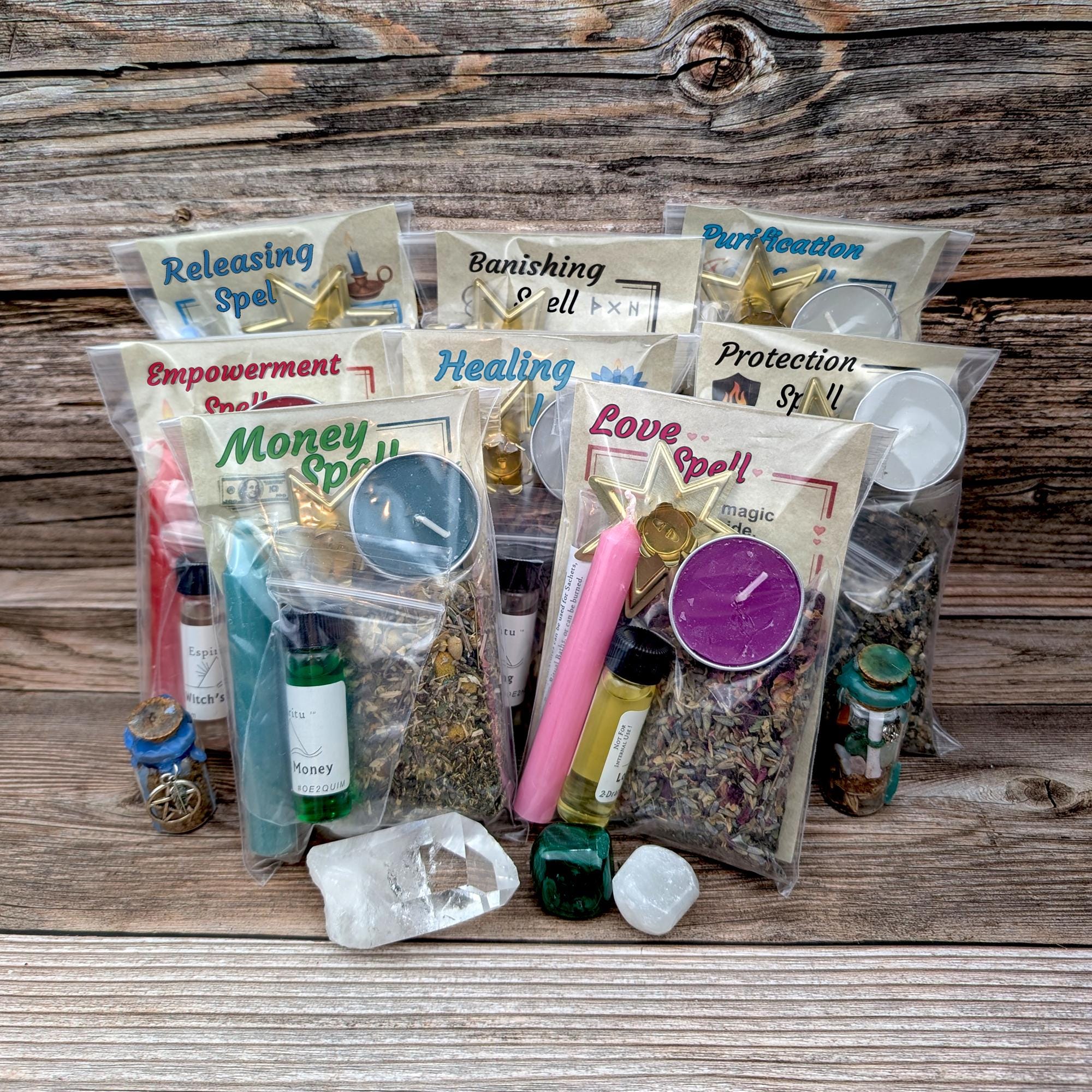 Spelltable Kit Mini Intention Spell Kit: Beginner Witch Ritual With Instructions - Etsy