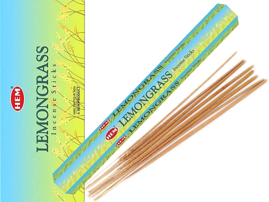Lemongrass Incense Sticks by HEM 20 Incense Sticks 11519 Etsy