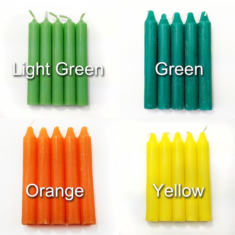 5 and 10 Pack Spell Candles Chime Candles Ritual Candles Etsy