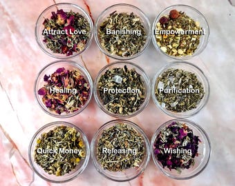 Herbal Spell Mix – Ritual Herb Blend for Spells, Witchcraft, Candle Magic, Meditation, and Incense