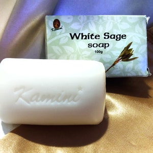 White Sage Soap Bar for Spiritual Cleansing – Ritual Bath or Bath Spell Soap for Energy Work, Protection & Sacred Space, #20326
