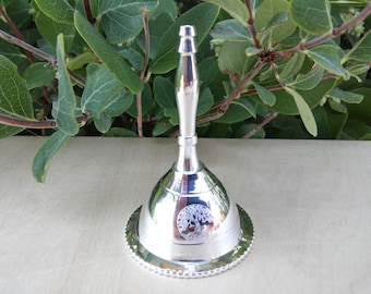 Silver Altar Bell, Tree of Life, Small Ritual Bell, Wiccan Ceremonial Bell, Mini Bell, Witch Bell, Ritual Altar Bell, 2-3/4&quot; tall, #20653