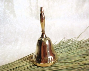 Brass Altar Bell – Small Ritual Bell, Ceremonial Bell, Mini Bell, Wiccan Altar Bell, Witch Bell, Ritual Opening Bell, 3" tall, #11106
