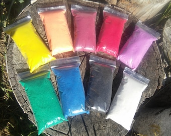 8oz Colored sand for incense burner or smudging sand, 9 colors available