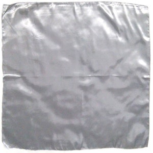 Silver satin altar cloth, tarot cloth, 23&quot; x 23&quot; (approx. size), #11506