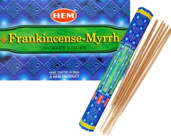 Incense sticks, HEM Frankincense & myrrh, 20 incense sticks, #11220
