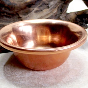 Small Copper Altar Bowl, Offering Dish, Smudging Bowl, Altar Dish, Mini Altar Bowl, Small Offering Bowl, Smudge Pot, 2-3/4&quot; #20166