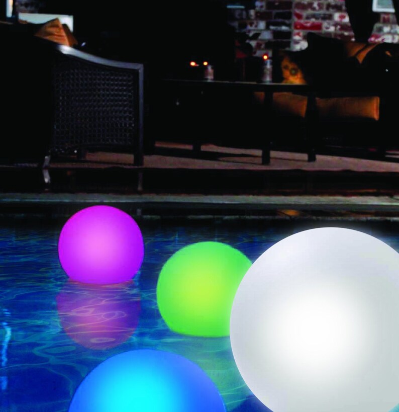 Loftek LED Ball Globe Orbs Waterproof Pool Floating Etsy