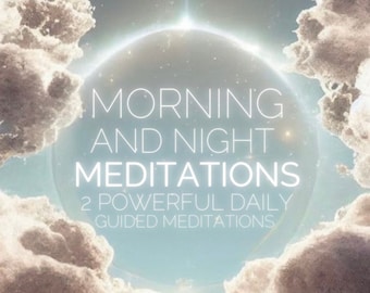 Morning and Night Guided Meditation with Innate Activation Attunement Alignment Daytime and Bedtime Instant Download Audio Meditations