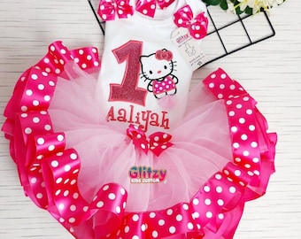 hello kitty outfit for 1st birthday