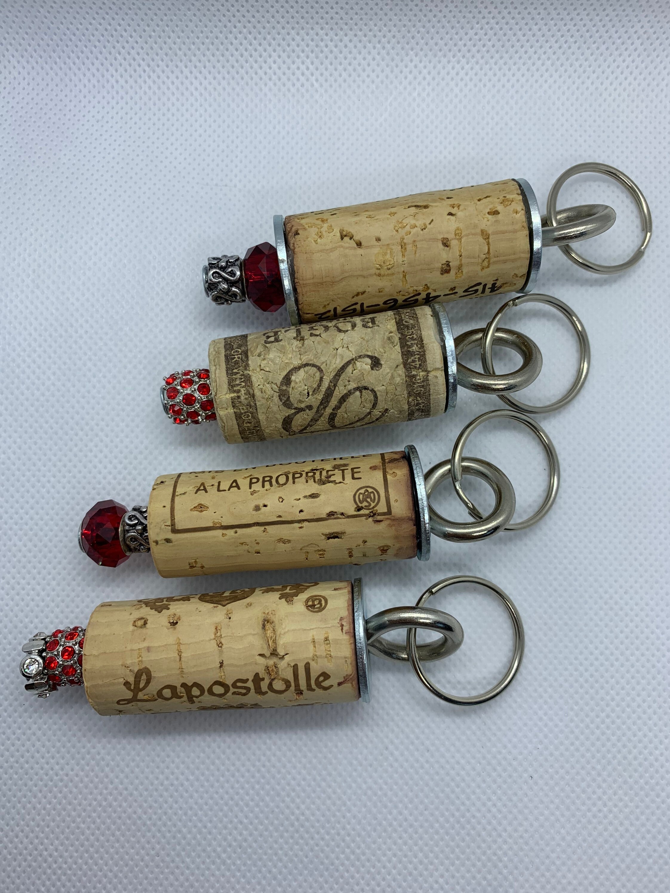 wine cork keychain