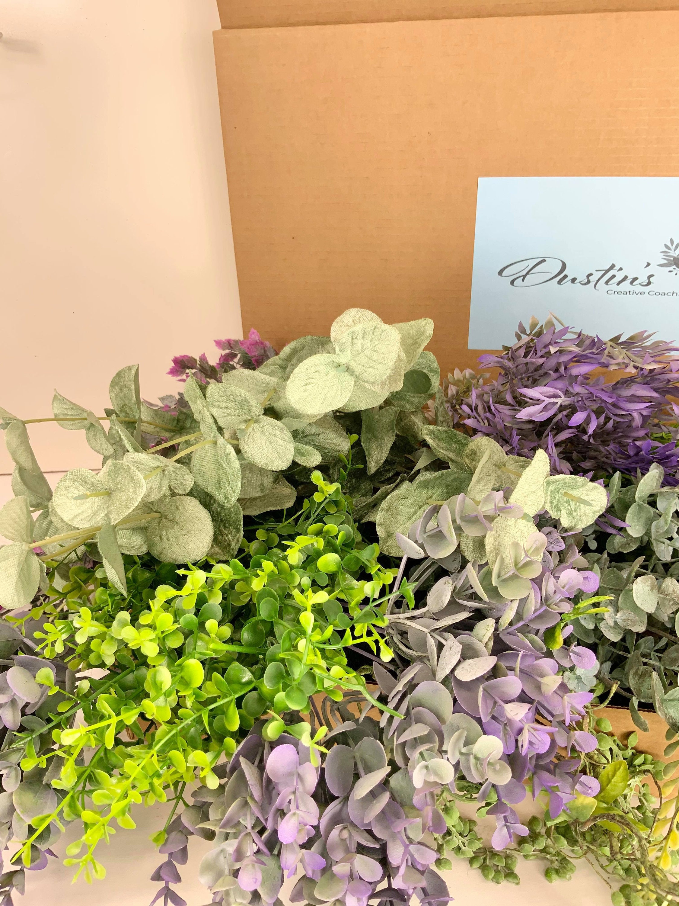 Greenery Box Artificial Greenery Floral Box Greenery Silk Etsy