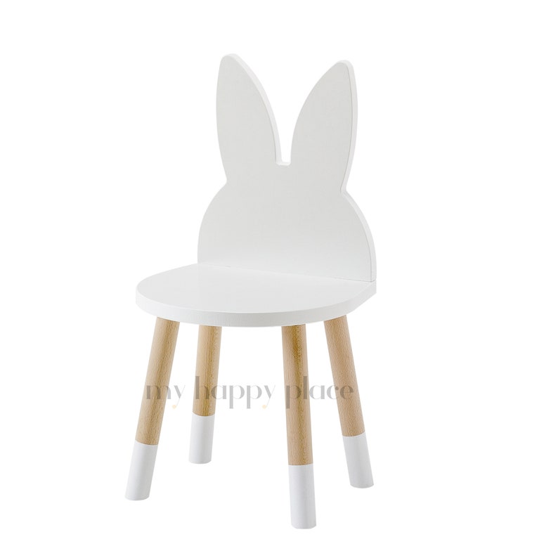 Wooden Bunny Chair Cute Handmade Bunny Chair for Kids Room Etsy
