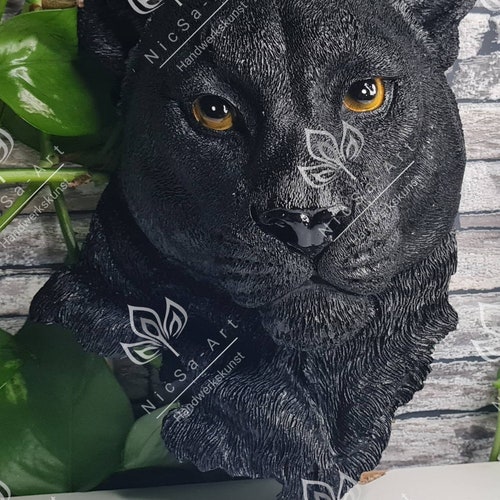 NL002196 Latex Mold Wall Decoration high quality Panther Head Mold Full Mold Mold Handmade