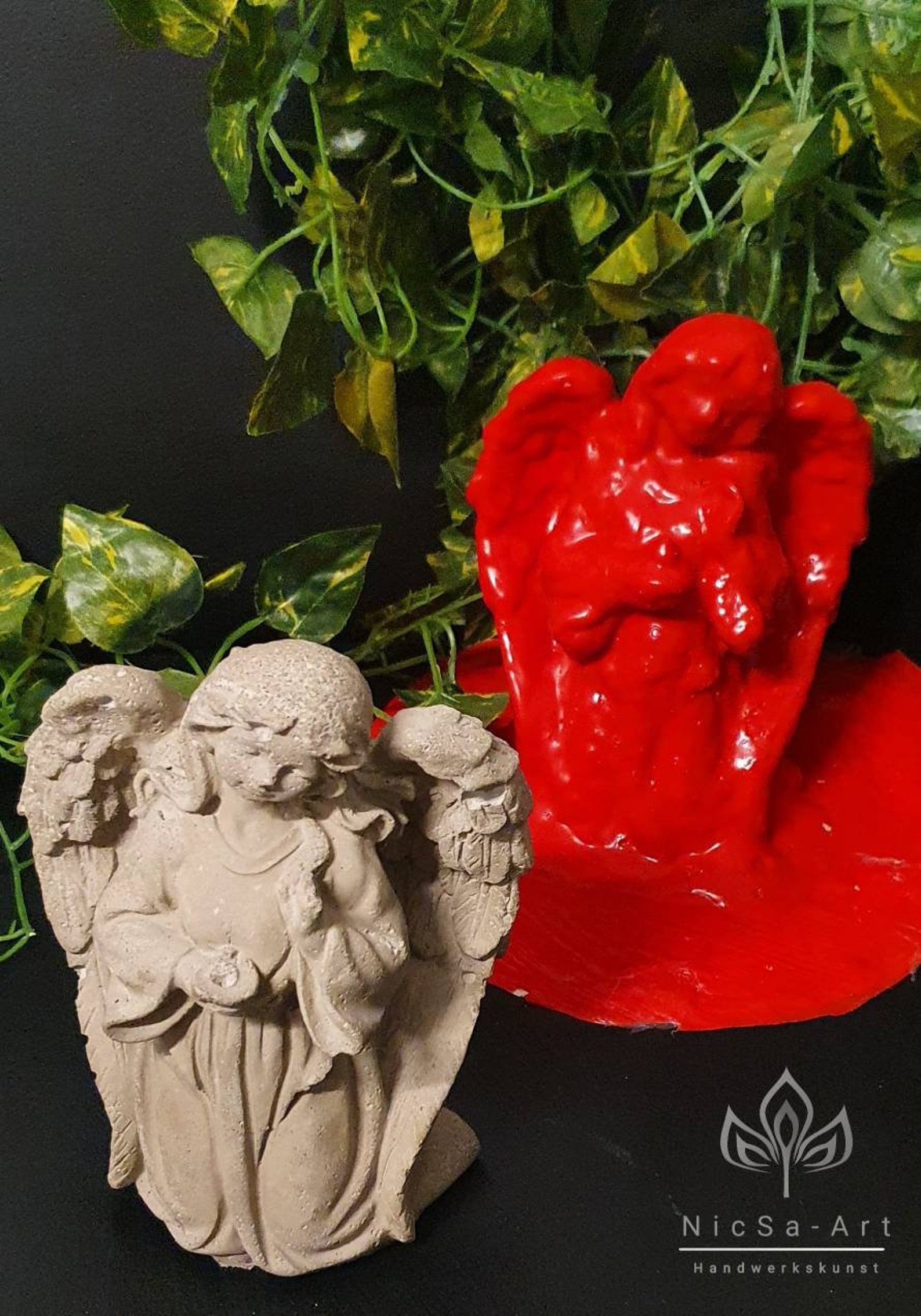 Latex Shape Angel Mold Concrete Mold Casting Mold Grave Etsy