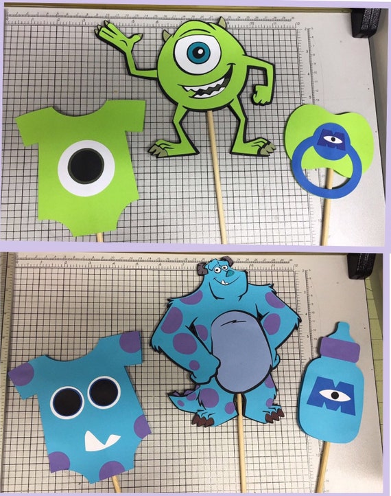 Monsters Inc Centerpieces Monsters Inc Birthday Party Etsy