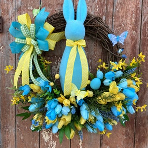 Easter Wreath Bunny Wreath Spring Wreath Front Foor Wreath