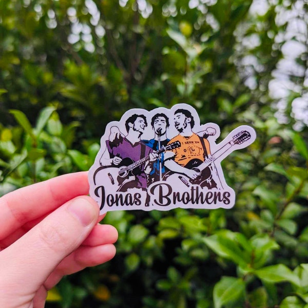 Jonas Brothers Sticker | The Tour | Guitar Sticker | Vinyl Sticker | Die Cut Sticker | Laptop Sticker | Waterproof Sticker |