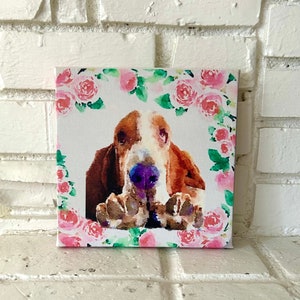 Basset hound Printed Canvas Art