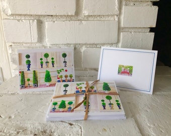 Topiary Note Cards