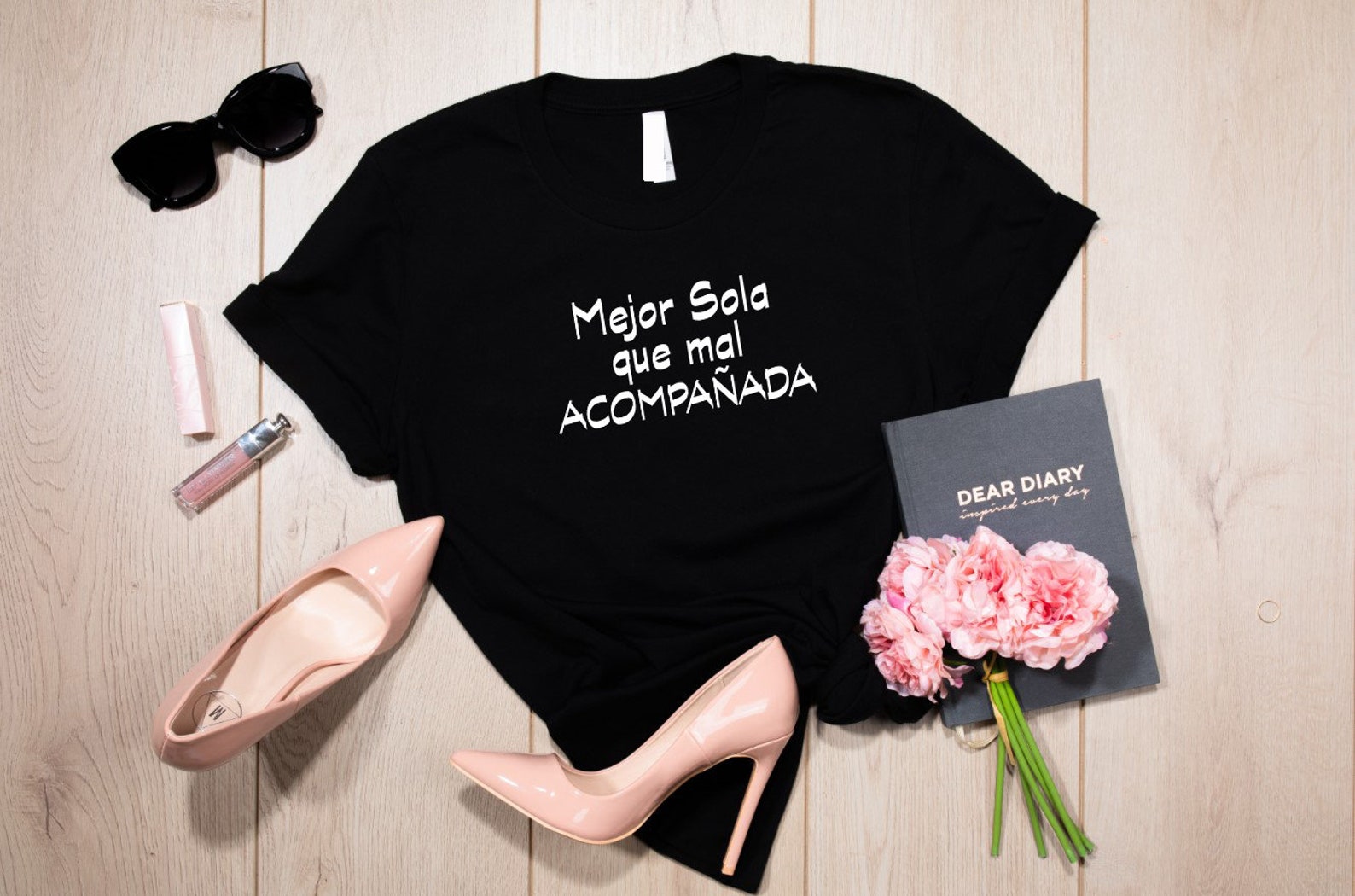 Mejor Sola Que Mal Acompañada T Shirts Latina T Shirts | Etsy
