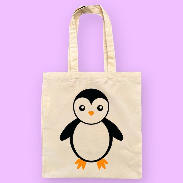 Penguin Tote Bag | Cute Bag | Reusable Bag | Shopping Bag | Gift For Her
