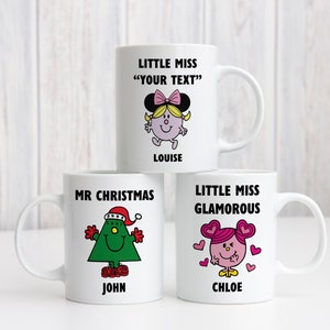 Mr Men Little Miss Personalised Mug | Mr Men Inspired Mug | Little Miss Personalised Mug | Novelty Mugs