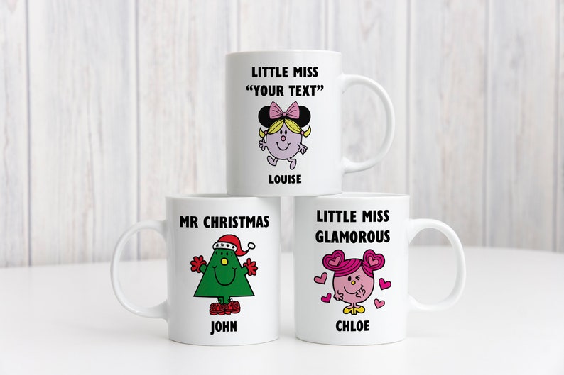 Tazza personalizzata Mr Men Little Miss / Tazza ispirata Mr Men / Tazza personalizzata Little Miss / Tazze novità immagine 1