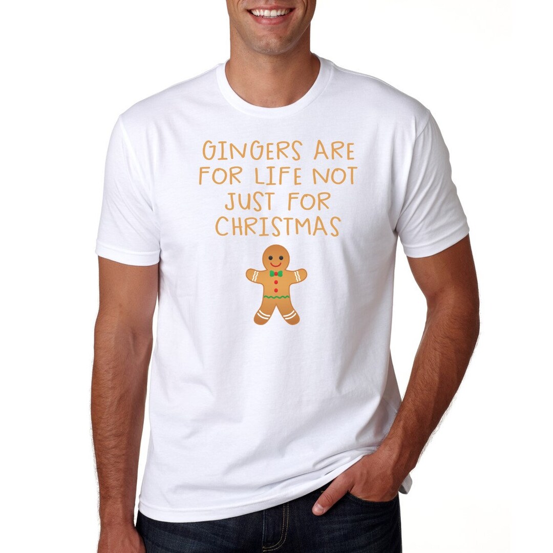 Gingers Are For Life Funny Christmas Xmas Mens Ringer T-Shirt - Foto 9