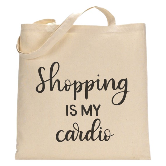 Shopping is my Cardio Vlogger Funny Shopper Tote Shopping Bag for Life Blog E04 