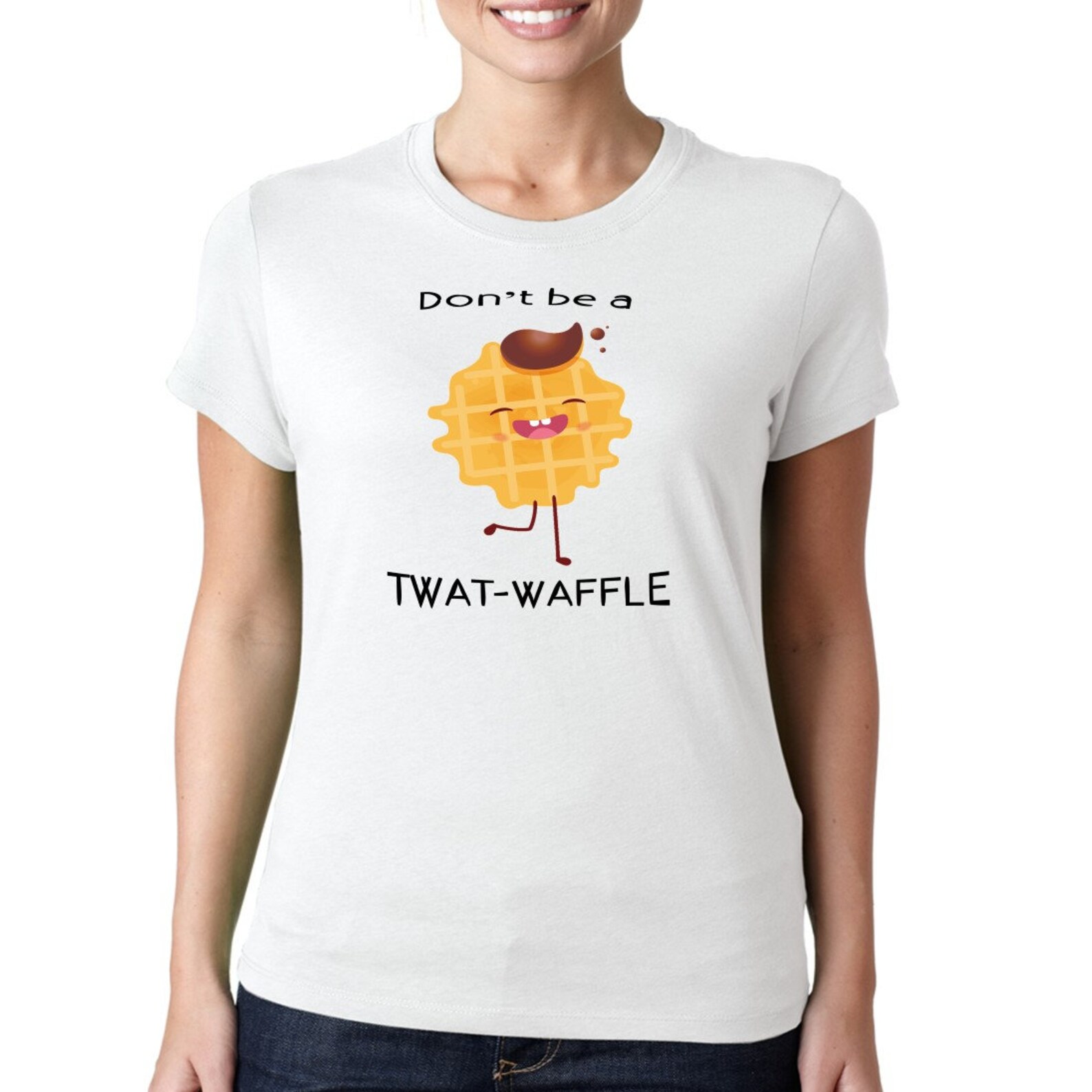 Don't Be A Twatwaffle Tshirt Print Funny Male & Female Etsy
