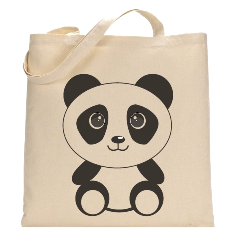 tote bag gambar panda