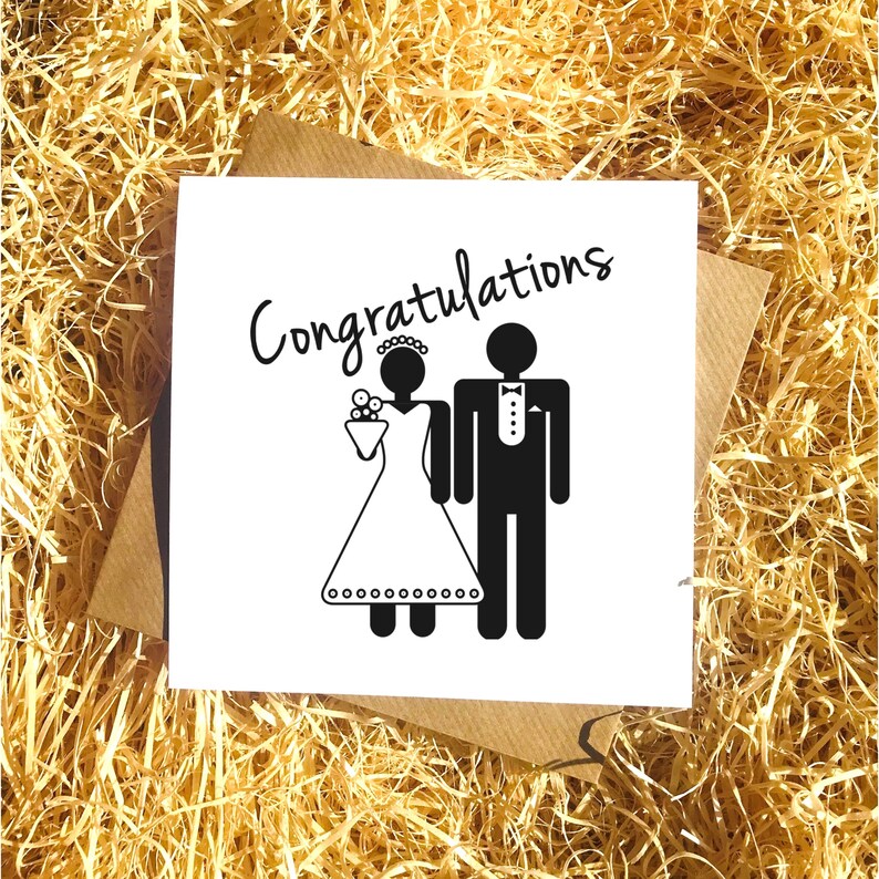 Funny Wedding Card Bride and Groom Congratulations Wedding Card Card For Couples