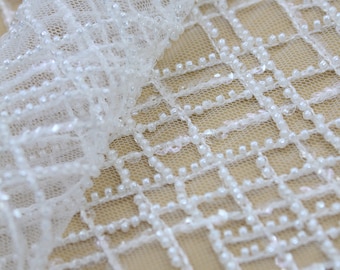 Couture Lace, New Arrival Heavy Beaded Lace Fabric Soft Tulle Lace For Bridal Dress Fashion Beaded Lace Fabric For Designer,Sell By The Yard