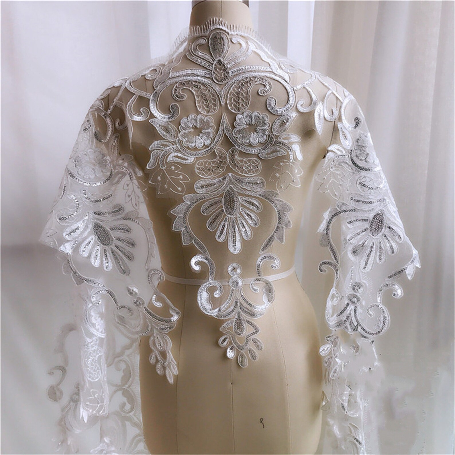 sequin lace trim