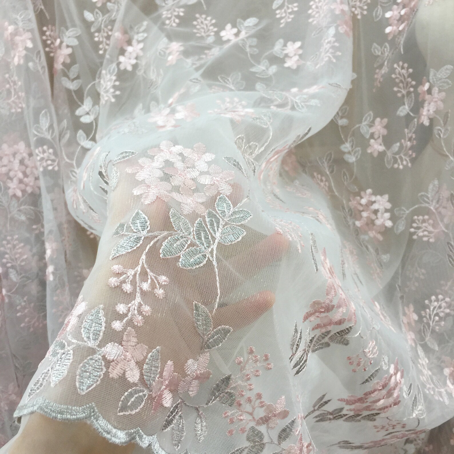 Elegant Floral Lace Fabric DIY Prom Dress Fabric Evening Gown Etsy