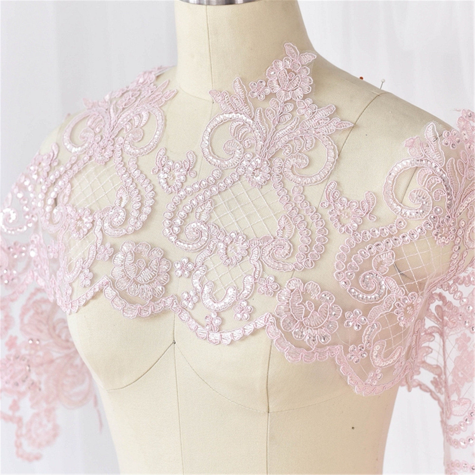 sequin lace trim